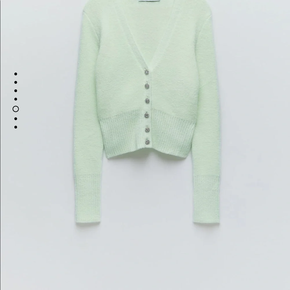 Zara jewel button cardigan bloggers favorite - Picture 9 of 11